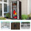 (Brown) YODOLLA Storage Cabinet Garden Storage Box 8
