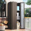 (Brown) YODOLLA Storage Cabinet Garden Storage Box 4