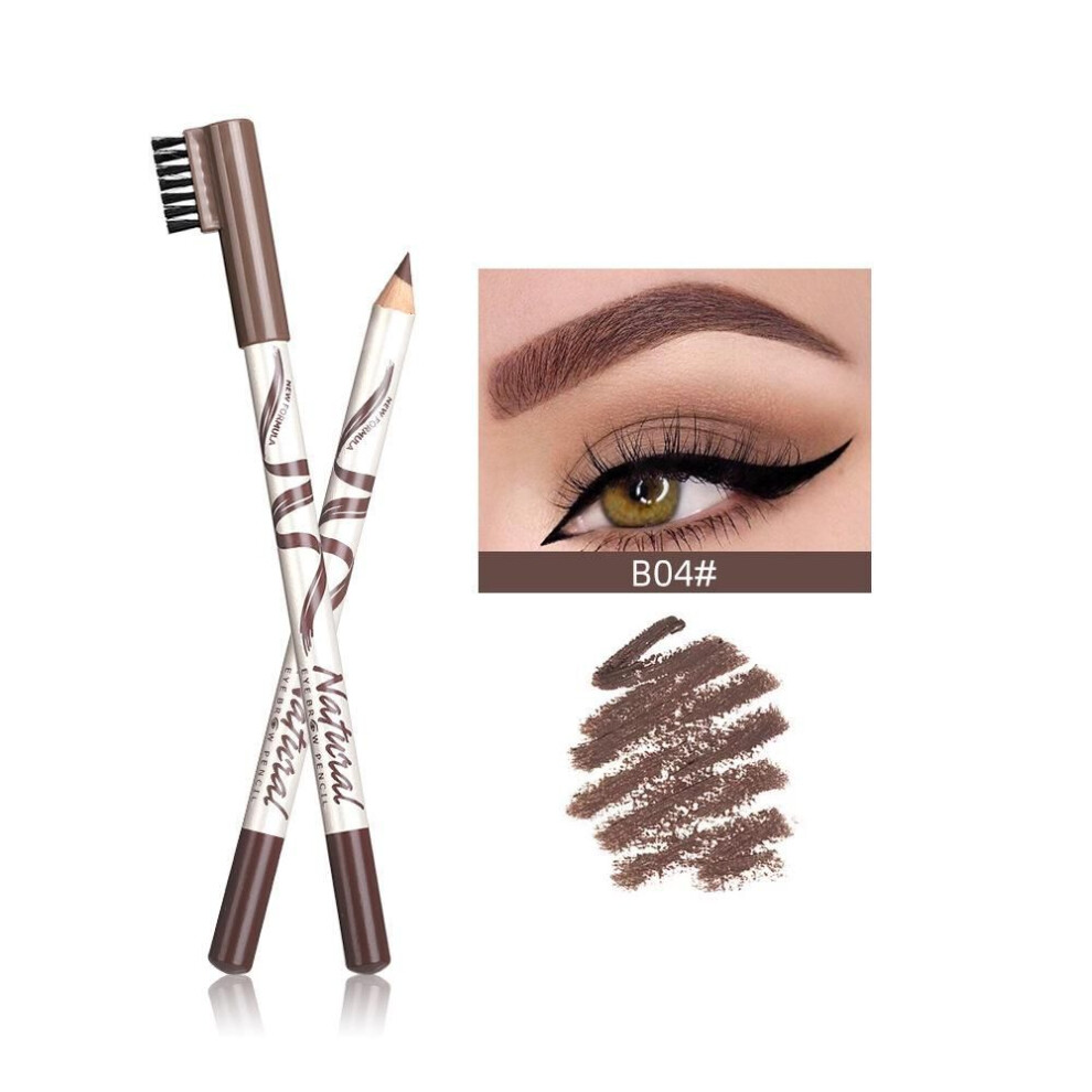 (4) Eyebrow Pencil Eyebrows Waterproof And Sweat Proof Five Color Roots Distinct Wild Eyebrows