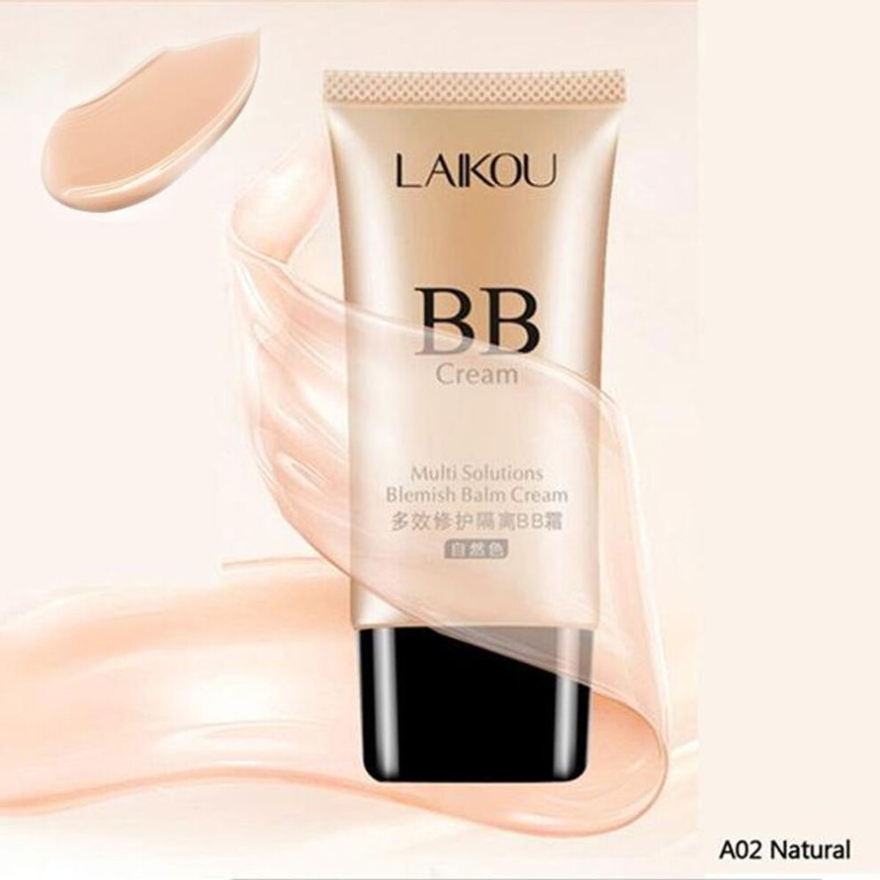 (as the picture, natural color) 50g Face Foundation Cosmetics Bb&cc Cream Base Makeup Sun Block Long Lasting Moisturizing Cover
