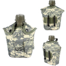 (ACU camouflage) Outdoor Tactical Sports Camping Polymers Portable Kettle