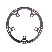 (Black, B) Single Speed 130BCD 45 47 53T 56T 58T Folding Bike Chain-wheel Ultralight Crank Tooth Round Chain Flywheel