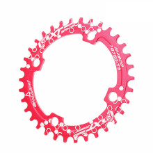 (Red, 36T) 32/34/36/38T Mountain Bike Discs Bike Components Round Narrow Wide Chainring Bicycle Chainwheel