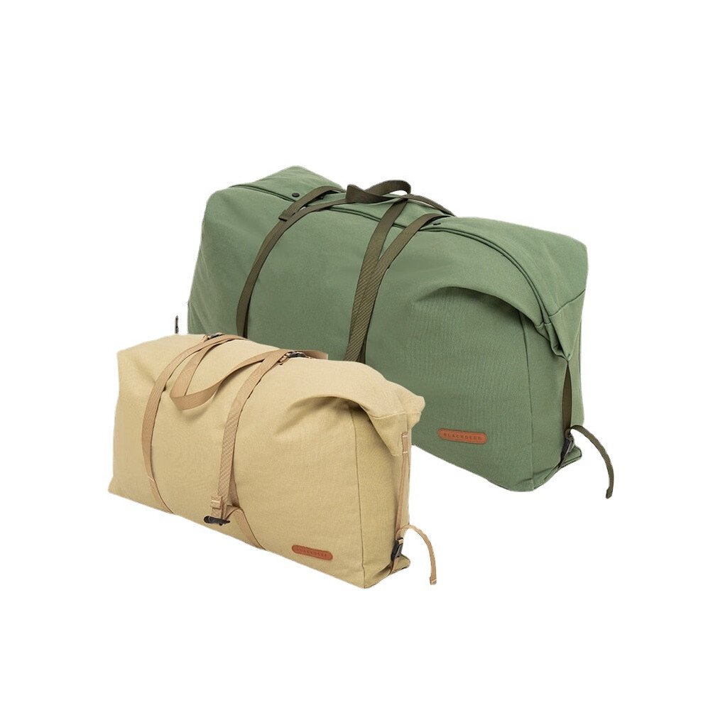 (Green, L) Outdoor Camping Canvas Bag Large Sport Gear Set Equipment