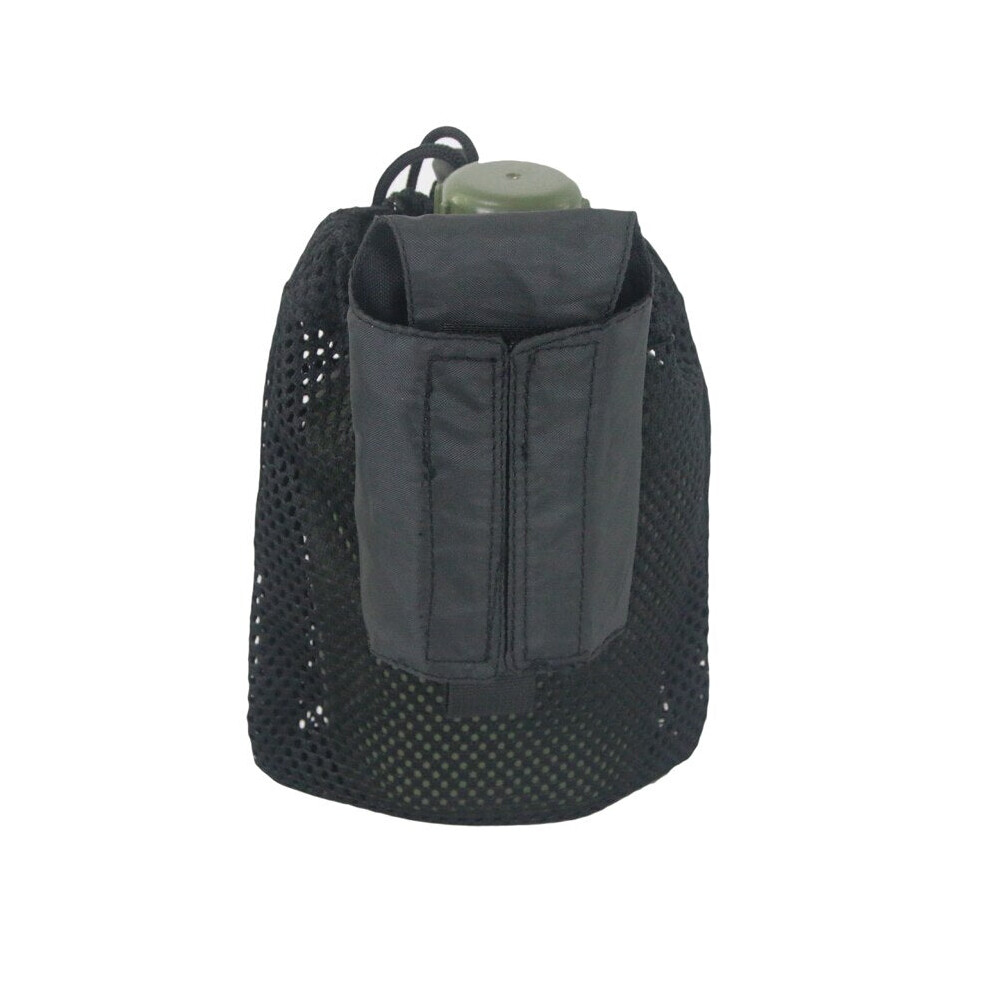 (Black) Tactical Molle Water Bottle Bag Pouch For Military Outdoor Travel Camping Hiking Fishing