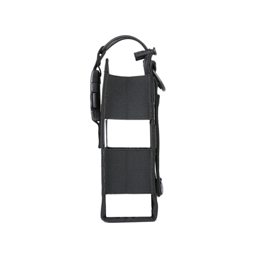 (Black) Tactical Molle Pouch Water Bottle Holster Waist Bag Military Outdoor Camping Hiking Hunting Travel Canteen Kettle Holder Carrier