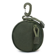 (Green) 1000D Tactical Wallet Pocket Military Accessory Bag Portable Mini Money Coin Pouch Keys Holder Waist Bag for Hunting Camping