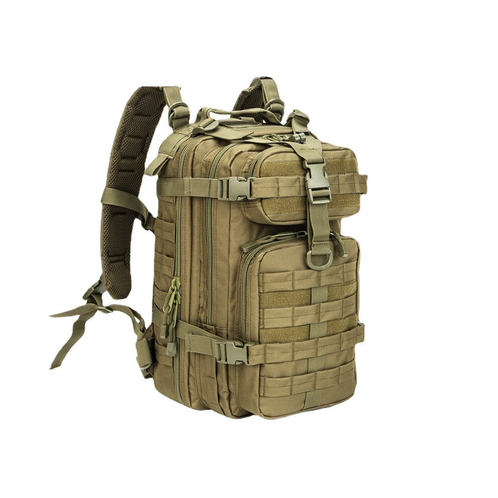 (Army Green) Men Army Military Tactical Backpack 1000D Polyester 30L 3P Softback Outdoor Waterproof Rucksack Hiking Camping Hunting Bags