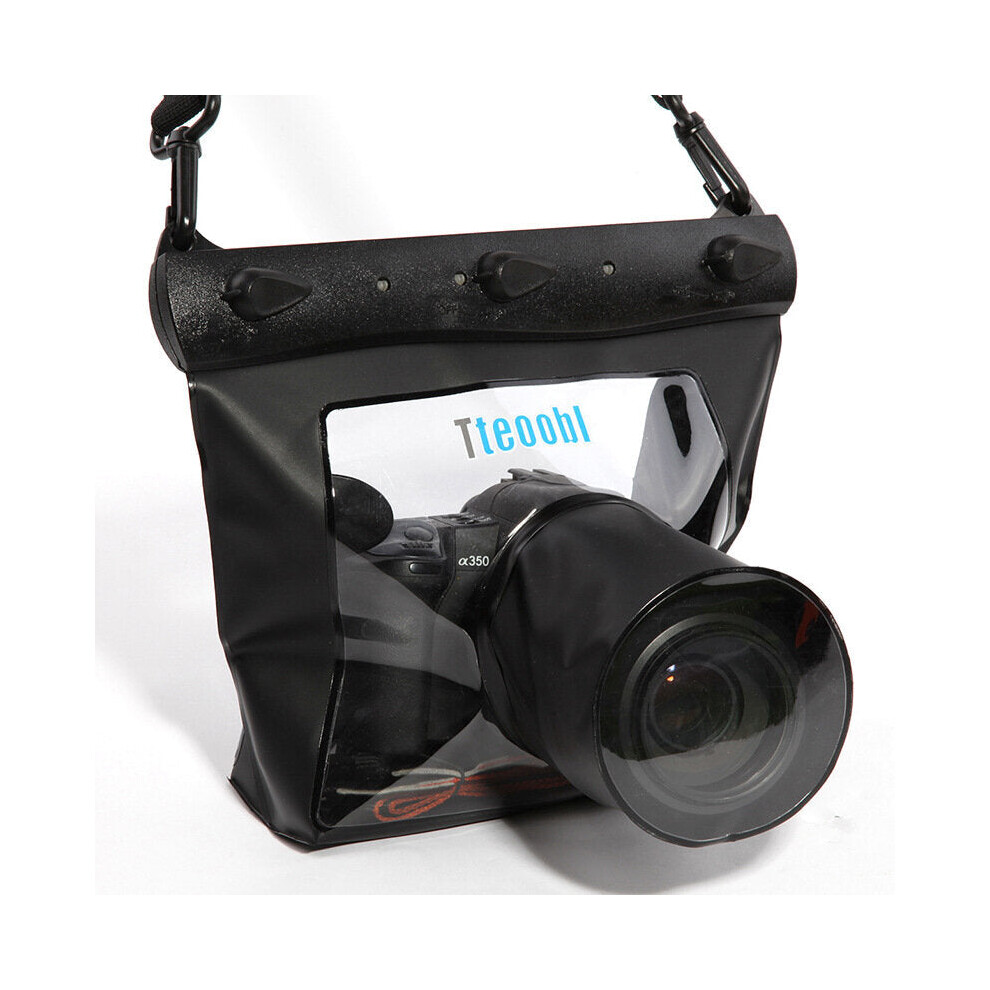 (Black) 20m Underwater Diving Camera Housing Case Pouch Dry Bag Camera Waterproof Dry Bag for Canon for Nikon DSLR SLR