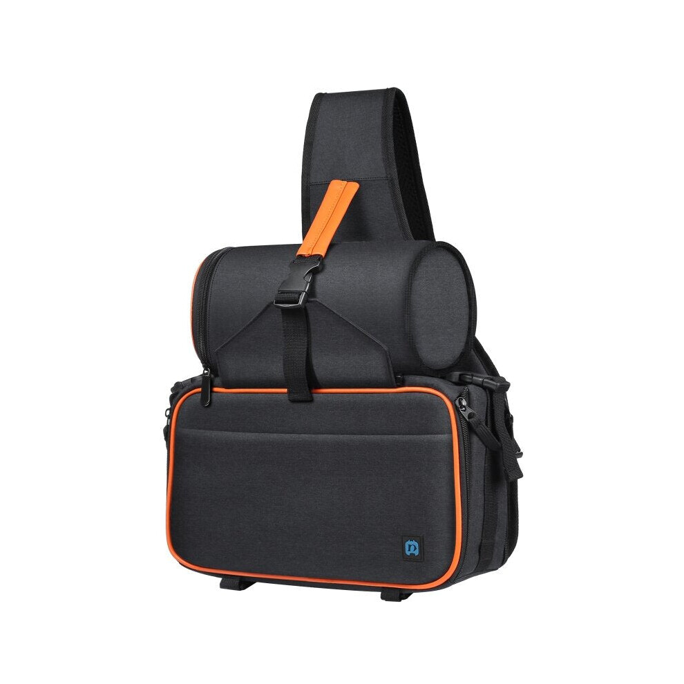 Triangle Style SLR Camera Bag Sling Waterproof Backpack Shoulder Messenger Bags with Removable Lens Bag