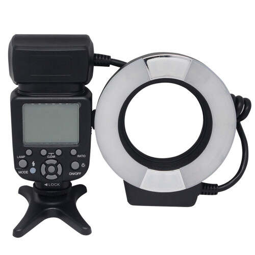 Macro TTL Ring Flash Light + Metal Adapter Ring 1