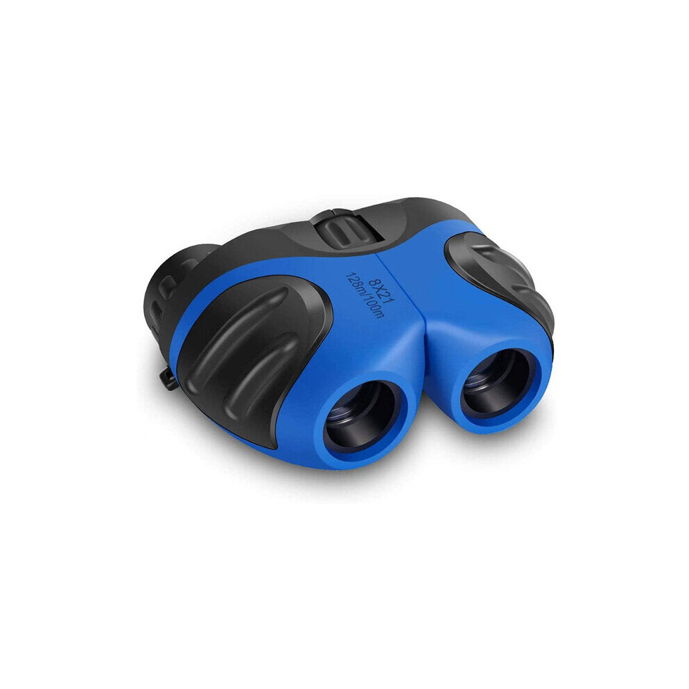 (Blue) 8x21 Children Telescope Binoculars Mini Portable Compact Zoom Kid Telescope for Outdoor Hunting Hiking Birthday Gift Toys