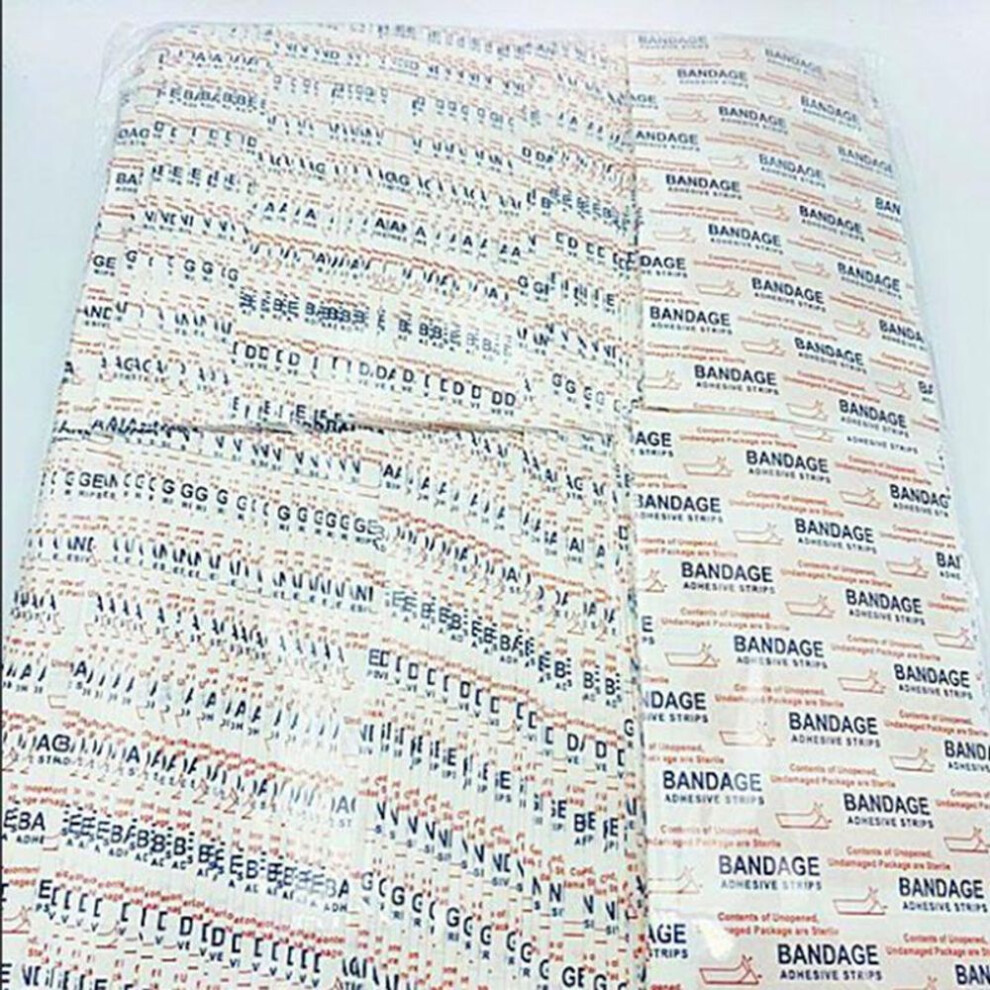 (white) 100pcs  Waterproof Breathable Cushion Adhesive Plaster Wound Sticker Band First Aid Medical Bandage