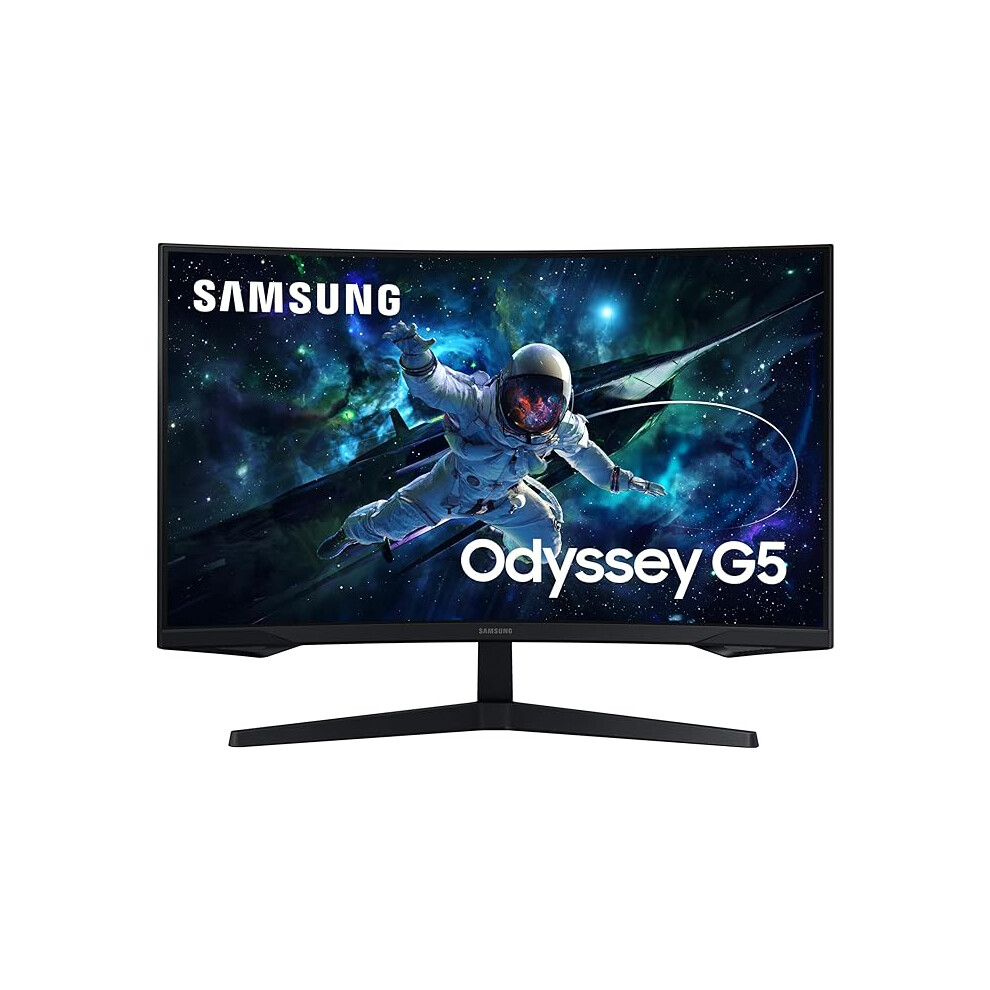 Samsung Odyssey G5 Ls27cg552euxxu 27" Gaming Monitor - Qhd 2560X1440, 1000R Curved, 165Hz, 1Ms, Hdr10