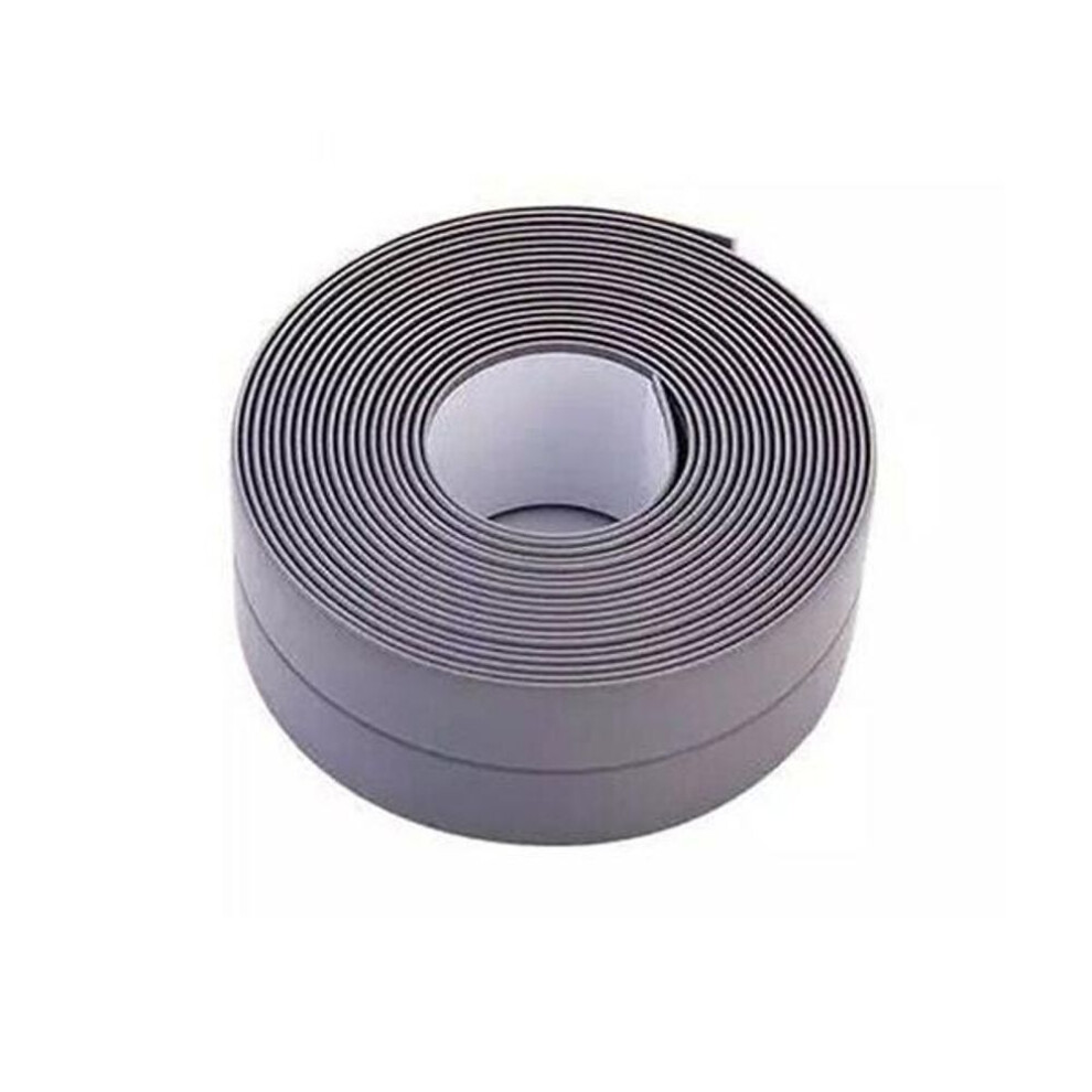 (grey, 3.2m*3.8cm) 3.2m Home Pvc Material Sink Crack Strip Kitchen Bathroom Bathtub Corner Tape Mold Seal Strip Tape Waterproof Strip Sealing Tape  Length 1m Or 3m