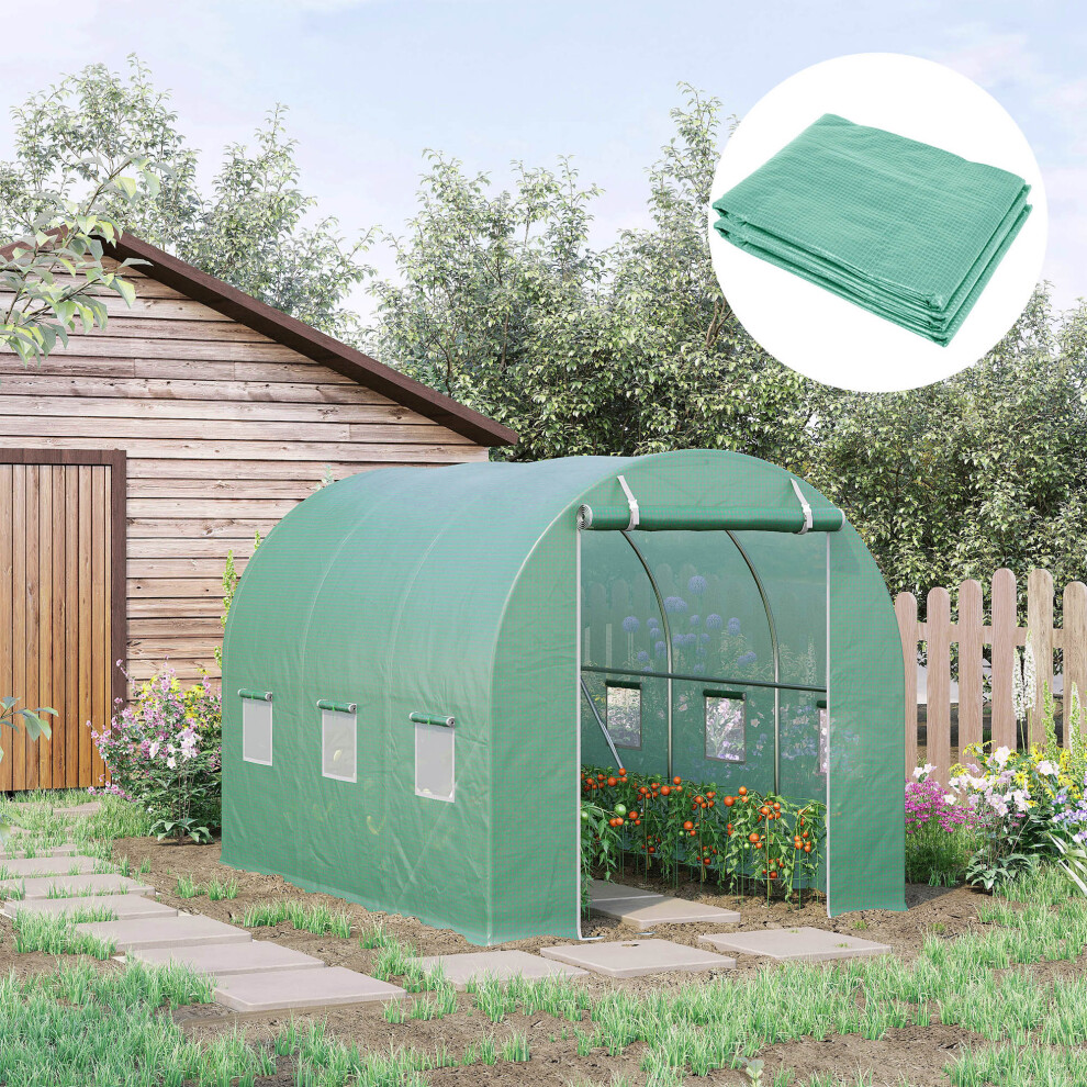 Outsunny Unisex Light Green Greenhouse Replacement Cover Only For Tunnel Greenhouse In - Image 5