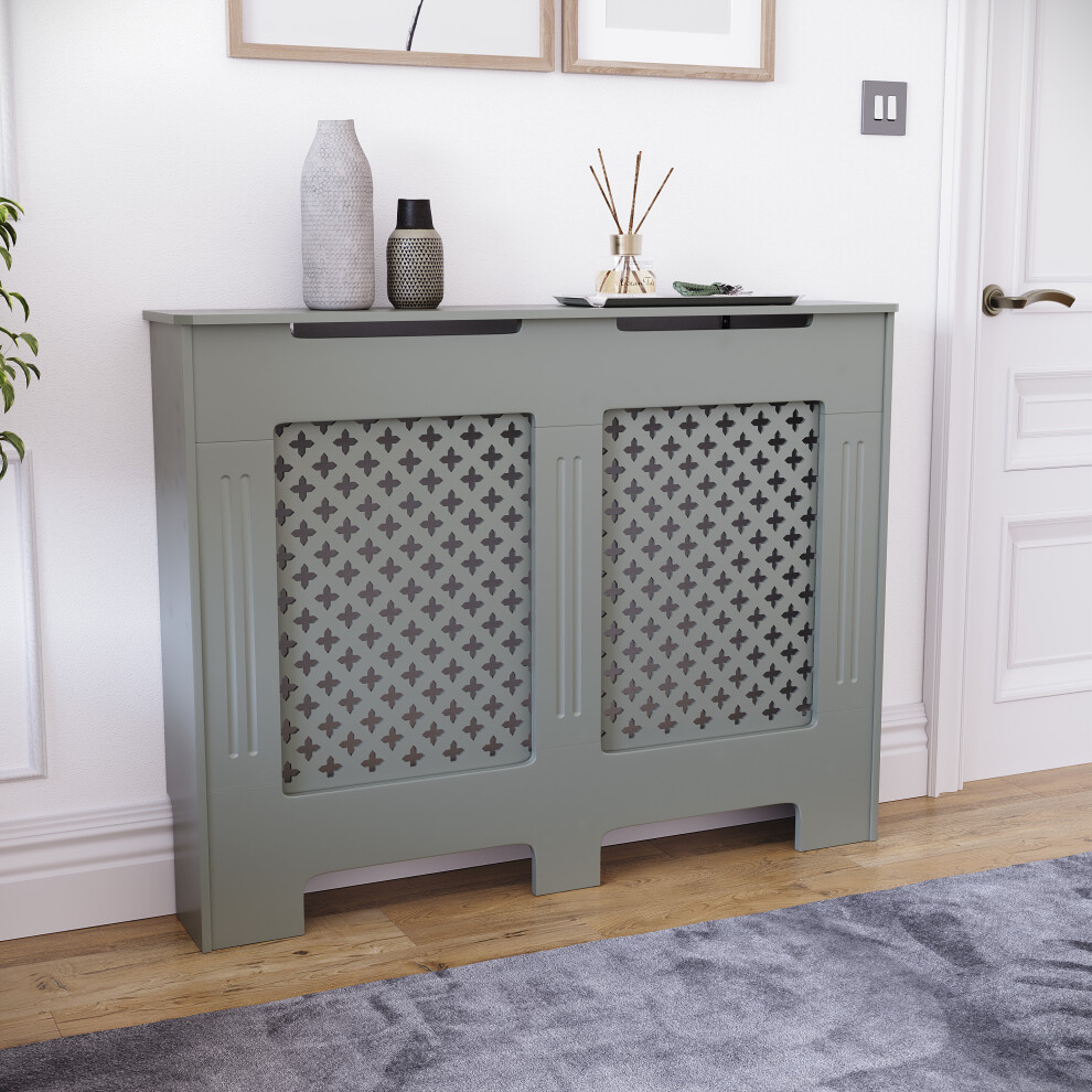 (Medium) Oxford Radiator Cover Heating Guard Cabinet Cross