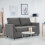 (Grey) YODOLLA Loveseat Sofa Couch with Removable Covers 10
