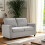 (Light Grey) YODOLLA Loveseat Sofa Couch with Removable Covers 5