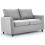 (Light Grey) YODOLLA Loveseat Sofa Couch with Removable Covers 1