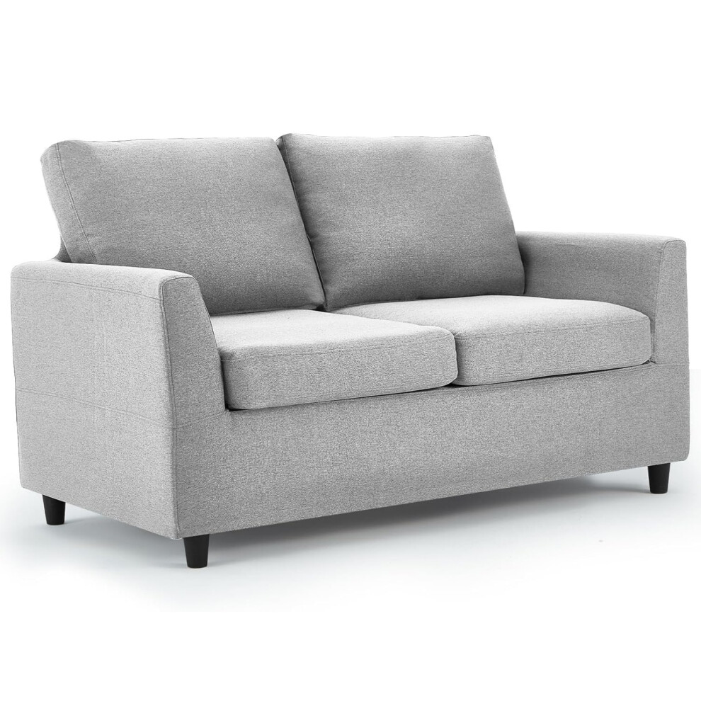 (Light Grey) YODOLLA Loveseat Sofa Couch with Removable Covers