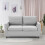 (Light Grey) YODOLLA Loveseat Sofa Couch with Removable Covers 3