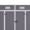 6*4ft Lockable Plastic Outdoor Garden Storage Shed 4