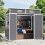 6*4ft Lockable Plastic Outdoor Garden Storage Shed 2