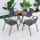 (4PCS) Stackable Garden Chair Waterproof PE Material 2