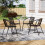 (4PCS) Stackable Garden Chair Waterproof PE Material 1