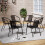(6PCS) Stackable Garden Chair Waterproof PE Material 1