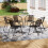 (6PCS) Stackable Garden Chair Waterproof PE Material 3