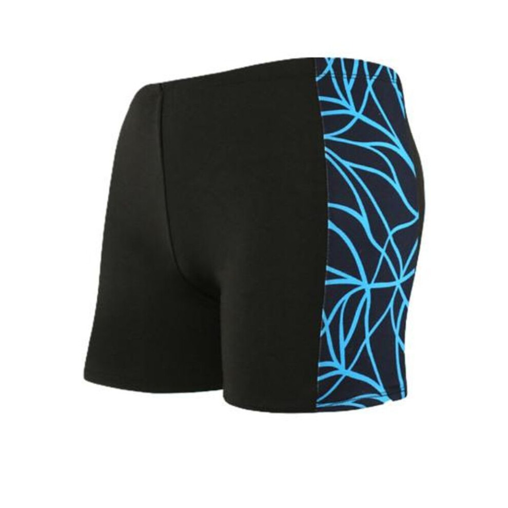 (blue, XL) Trunks All Match Wear-resistant Boxers Chic Slim Fit Swimming Shorts For Beach