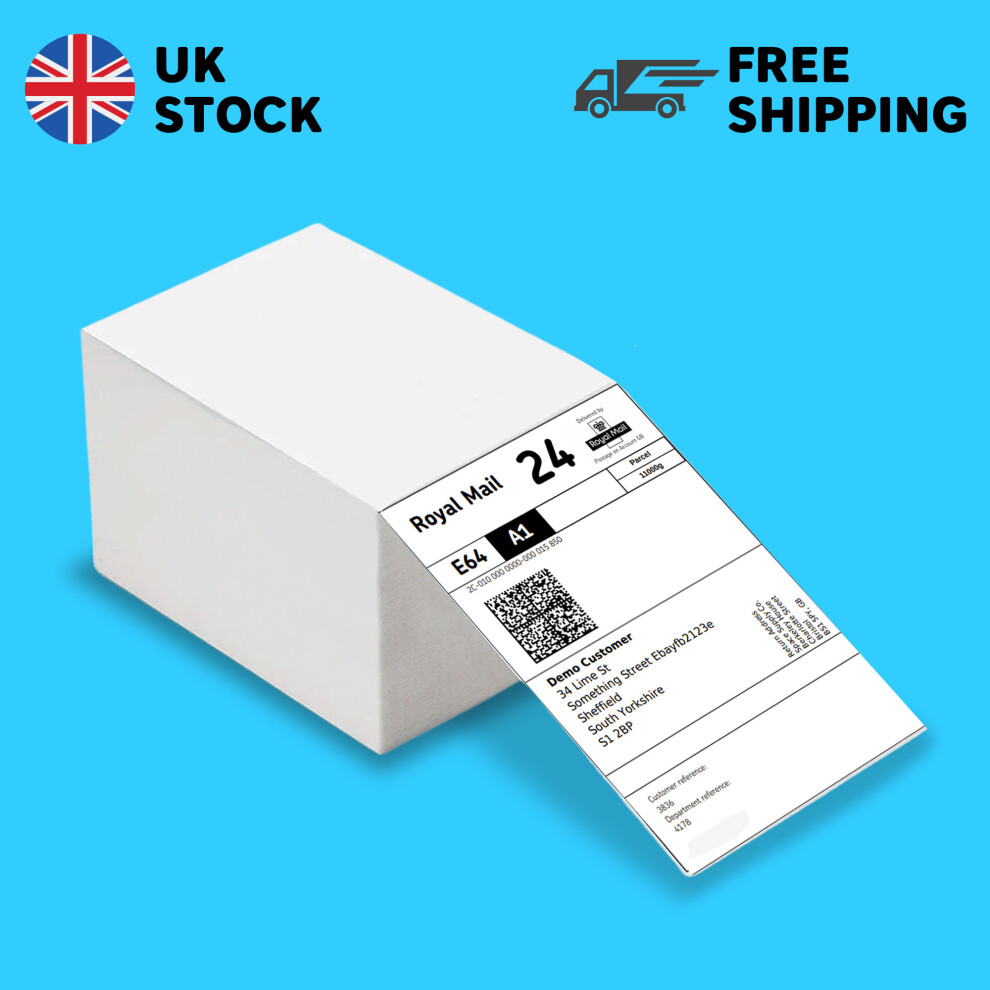 (500, Thermal Fanfold Label) 500 Direct Printer Labels, Direct Thermal Printer, Direct Thermal Printer