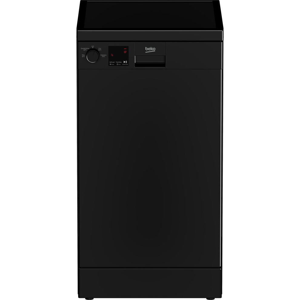 Beko DVS04020B Freestanding Slimline Dishwasher with Quick Programmes