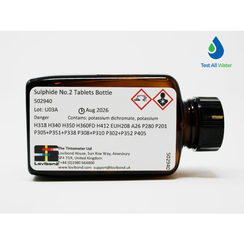Lovibond Sulphide No.2 Tablets Bottle 1
