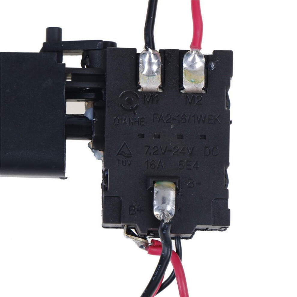 Dc 7.2-24V Electric Drill Dustproof Speed Regulating Button Trigger Switch
