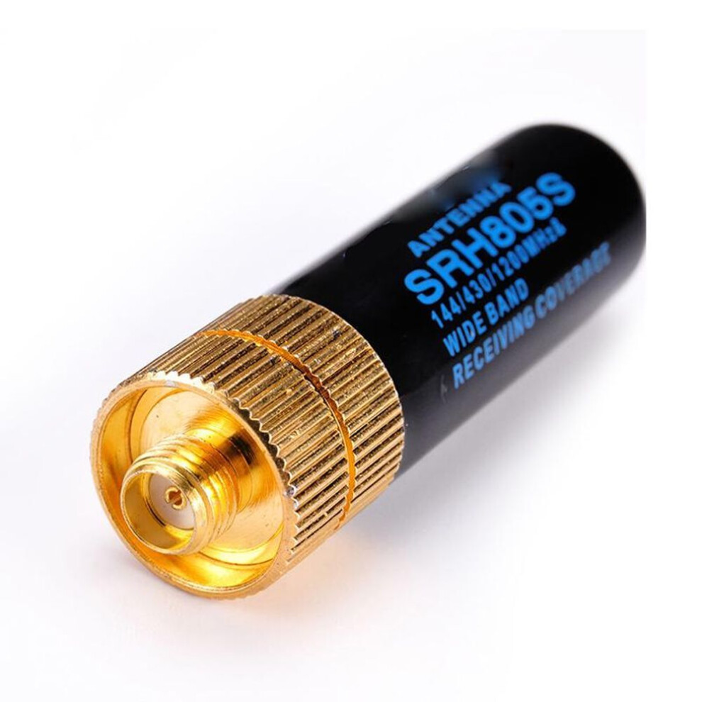 Srh-805S Sma-F Female Dual Band Antenna For Baofeng Uv-5R Bf-888S Radio 5Cm