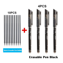 (black) 14PCS/LOT Erasable Pen for Business Pen Writing 0.5mm Ballpoint Pen School Office Student Exam Writing Stationery Supply