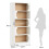 Tribesigns Libreria Tribesigns a 5 ripiani, altezza 180 cm, libreria indipendente con ripiani 5