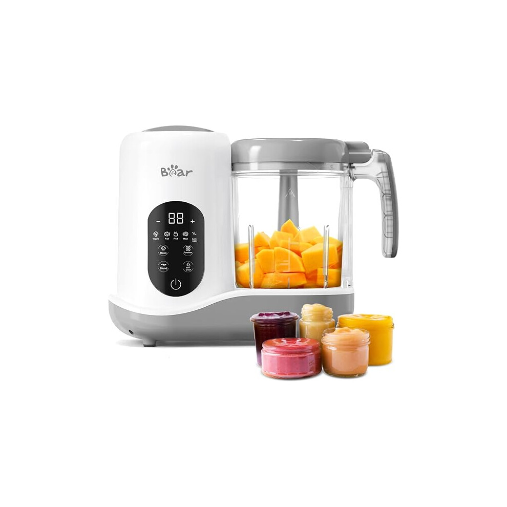 Bear Baby Food Processer, Auto Cooking and Grinding with Multifunctional