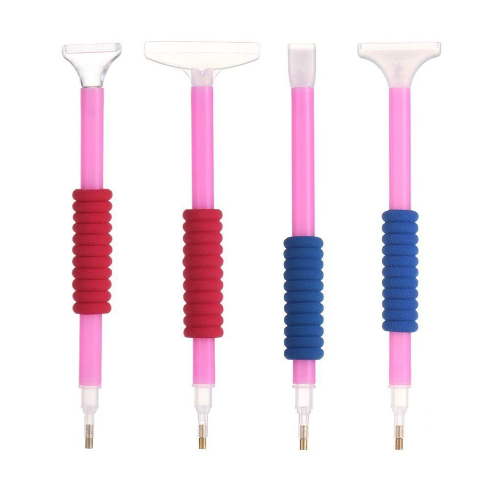 (Set 2-single head) Cross Stitch Elbow 5d Diamond Painting Diamond Painting Tool Point Drill Pen Anti-fatigue