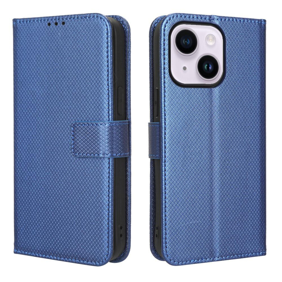 (Blue) Case For Iphone 13 Magnetic Wallet Card Holder Cover Kickstand Blue 764549388325