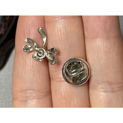 Titanium Steel Dragonfly Tie Pin 2