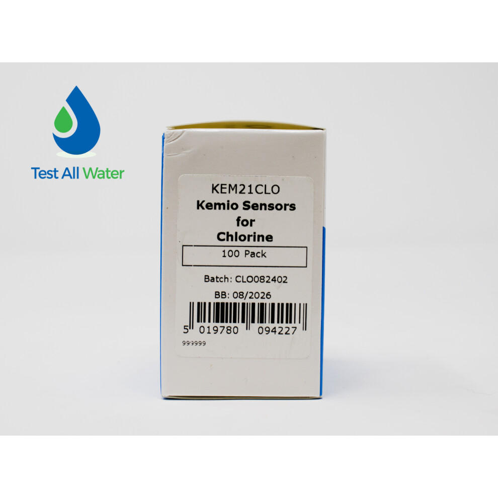 Palintest Kemio Sensors for Chlorine (Standard Range) 100 Pack