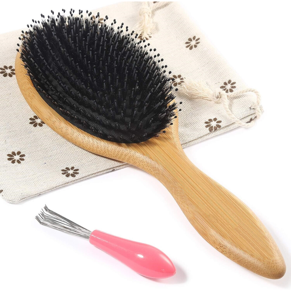 Etruston Hair Brush, Boar Bristle Hair Brushes For, Boar & Nylon Bristle Brush