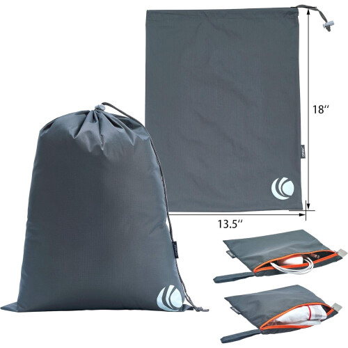 Compact pack cube set, ultralichte uitbreidbare reistas