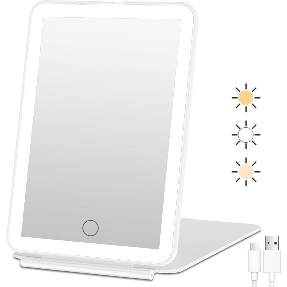 Etruston Rechargeable Travel Cosmetic Mirror, Portable Cosmetic Cosmetic Mirror