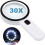 Loupe 30x double verre, loupe d'éclairage à main 1