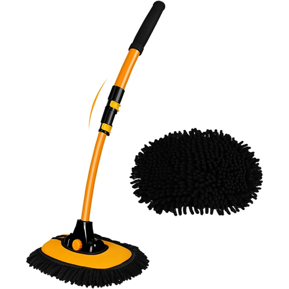 15Â° Curved Car Cleaning Brush With Telescopic 799487933672